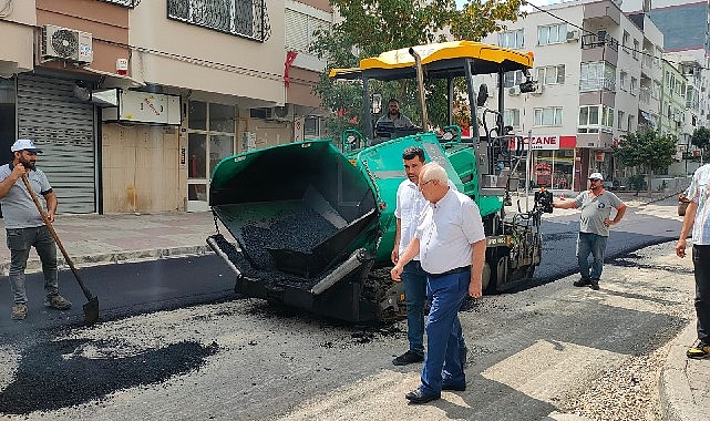 Başkan Selvitopu asfalt çalışmalarını yine yerinde denetledi