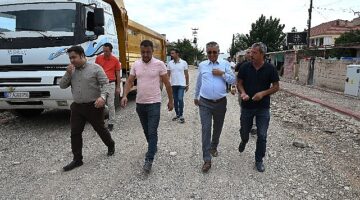 Başkan Topaloğlu, Kuzdere'de altyapı çalışmalarını inceledi