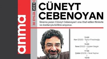 Cüneyt Cebenoyan, Adına İthaf Edilen Filmlerle Sinematek/Sinema Evi'nde Anılacak