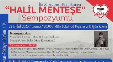 İki zamanın politikacısı “Halil Menteşe" adına sempozyum düzenlenecek