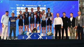25 ülkeden 280 sporcu Yenişehir Avrupa Triatlon Kupası'nda mücadele etti
