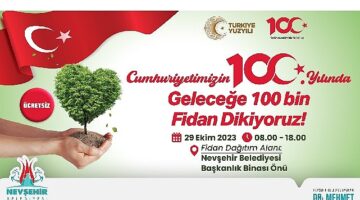 Nevşehir belediyesi yarın 100 bin fidan dağıtacak