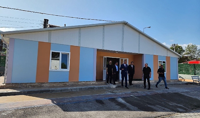 Yazlık Tabosan İlkokulu Prefabrik Okul Binası da Tamamlandı