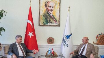 Yunanistan'ın İzmir Başkonsolosu Alexandros Kostas, Başkan Soyer'i ziyaret etti
