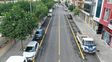 Aydın Büyükşehir Belediyesi'nden incirliova'ya asfalt hamlesi