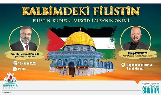 “Filistin, kudüs ve mescid-aksa'nın önemi ” konulu söyleşi bu akşam
