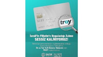 Gölcük belediyesi'nden israil boykot'u: maaş kartları troy'a taşınıyor