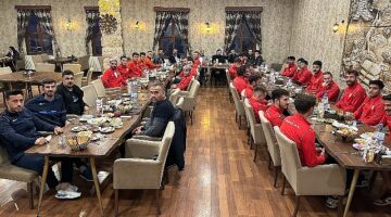 Nevşehir Belediyespor'da futbolculara moral yemeği