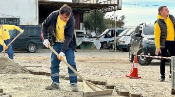 Başkan Atabay, cumhuriyet mahallesi'ndeki çalışmaları denetledi