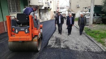 Karabağlar'da asfaltlamalar aynı hızla devam