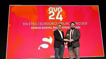 Konya Büyükşehir Belediyesi Sosyal İnovasyon Ajansı'na &apos;&apos;En Etkili Sürdürülebilirlik'' Ödülü