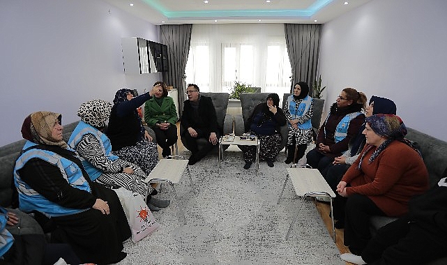 AK Parti Belediye Başkan Adayı Savran'dan ev ziyaretleri