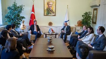 Avrupa Birliği Türkiye Delegasyonu Başkanı Meyer-Landrut'tan Başkan Soyer'e ziyaret