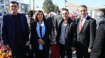 Başkan Çerçioğlu Cumartesi Pazarı'nda vatandaşlarla buluştu