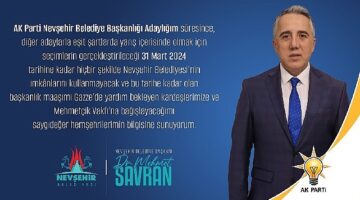 Başkan Savran seçim çalışmalarında belediye imkanlarını kullanmayacağını açıkladı