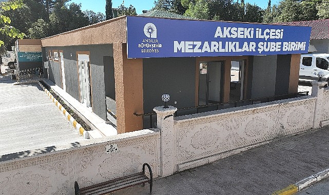 Büyükşehir Belediyesi'nden Akseki'ye gasilhane ve mezarlık hizmeti