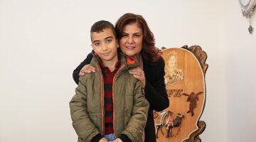 İlkokul öğrencisi Ali Efran'dan Başkan Çerçioğlu'na ziyaret