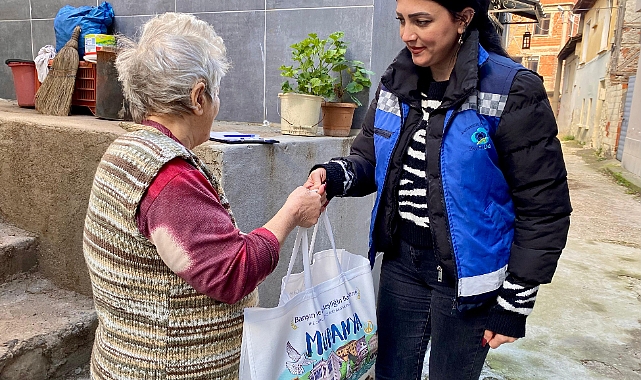 Mudanya Belediyesi'nde emeklilere gıda desteği