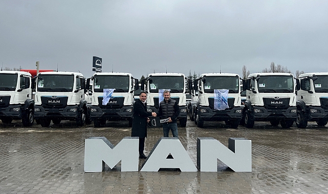 Türkiye'nin köklü grubu Ziver Holding, inşaat şirketinin filosuna 30 MAN kamyon kattı