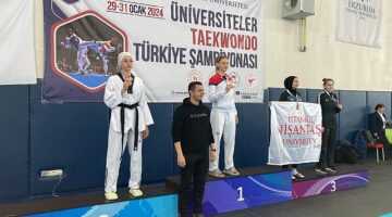 DEÜ'lü Tekvandocu Türkiye şampiyonasından Gümüş madalya ile döndü