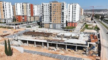 Kepez ve Santral Mahallesi Kapalı Pazar Yeri inşaatının yüzde 90'ı tamamlandı