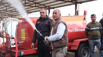 Aydın Büyükşehir Belediyesi'nin Yangın Söndürme Tankeri Dağıtımı Sürüyor