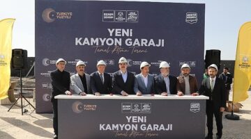 Başkan Altay Yeni Kamyon Garajı'nın Temelini Attı
