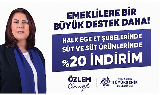 Özlem Çerçioğlu tarafından başlatılan ve şimdiye kadar Aydın'da yaşayan 150 bine yakın emeklinin yararlandığı “Emekli Kart" projesinin kapsamı genişletiliyor