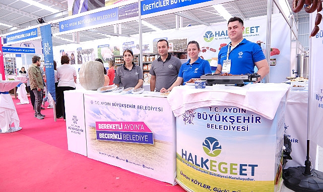 Aydın'da bu yıl 11'ncisi düzenlenen Uluslararası Tarım, Gıda Ve Hayvancılık Fuarı'nda,  Aydın Büyükşehir Belediyesi'nin açtığı stant yoğun ilgi gördü