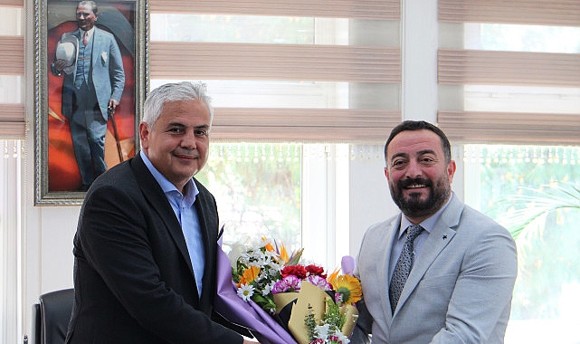 Başkan Mustafa Turan'dan ilk ziyaret Kaymakam Fatih Aksoy'a oldu