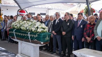 Başkan Tugay Mine Piriştina'nın cenaze törenine katıldı