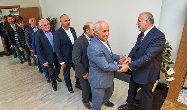 Muhtarlardan Başkan İbrahim Sandıkçı'ya Ziyaret