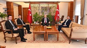 Nevşehir Belediye Başkanı Rasim Arı, Nevşehir Valisi Ali Fidan'ı ziyaret etti