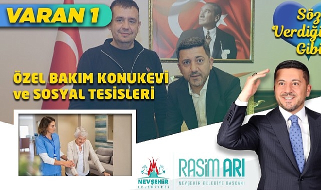 Nevşehir Belediye Başkanı Rasim Arı, seçimler öncesinde açıkladığı projelerinden biri olan &apos;Engelli Bakım Evi ve Sosyal Tesisi' için hayırsever iş insanı Yiğit Can ile protokol imzaladıklarını açıkladı