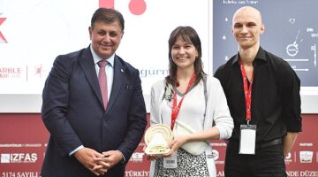 Uluslararası Değişik Doğal Taş Tasarım Yarışması'nın kazananları belli oldu Genç tasarımcılara ödüllerini Başkan Cemil Tugay verdi