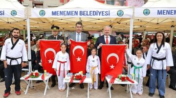 19 Mayıs Atatürk'ü Anma, Gençlik ve Spor Bayramı, Menemen'de tören ve etkinliklerle kutlandı