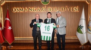 Bursaspor yönetiminden Başkan Aydın'a ziyaret