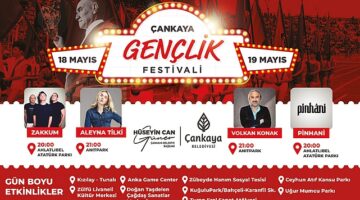 Çankaya Belediyesi, 19 Mayıs Atatürk'ü Anma, Gençlik ve Spor Bayramı'nı gençlerle birlikte büyük bir festivale çeviriyor