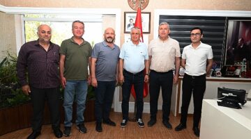 DİSK Antalya Şube Başkanı Vedat Küçük'ten Başkan Topaloğlu'na ziyaret