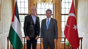 Ekrem İmamoğlu, Ramallah Belediye Başkanı Issa Raja Kassis'i misafir etti