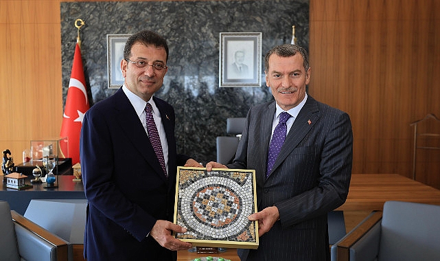 Ekrem İmamoğlu, Zeytinburnu Belediye Başkanı Ömer Arısoy'a tebrik ziyaretinde bulundu