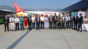 Gazipaşa-Alanya Havalimanı Corendon'un ilk Brüksel uçusunu karşıladı