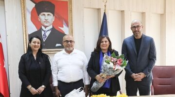 Germencik Belediye Başkanı Burak Zencirci Aydın Büyükşehir Belediye Başkanı Özlem Çerçioğlu'na nezaket ziyaretinde bulundu