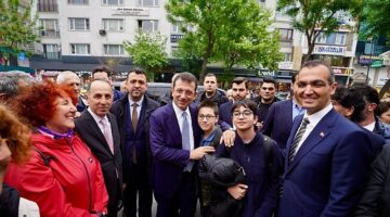 İBB Başkanı Ekrem İmamoğlu, Şişli'nin çiçeği burnunda Belediye Başkanı Emrah Şahan'a tebrik ziyaretinde bulundu