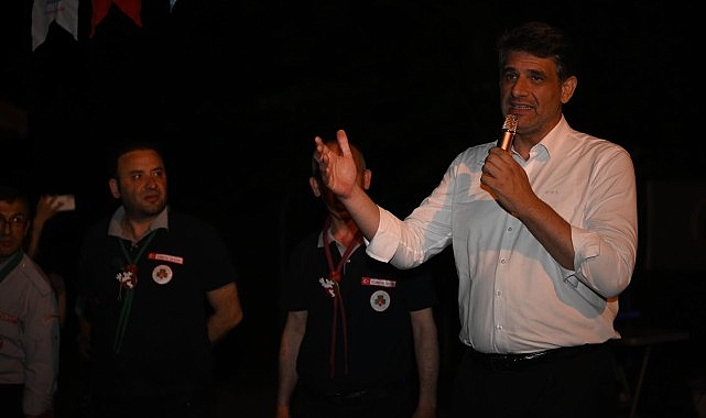 Kartepe Belediye Başkanı Av.M.Mustafa Kocaman, Kartepe Belediyespor İzcilerinin kampına katıldı