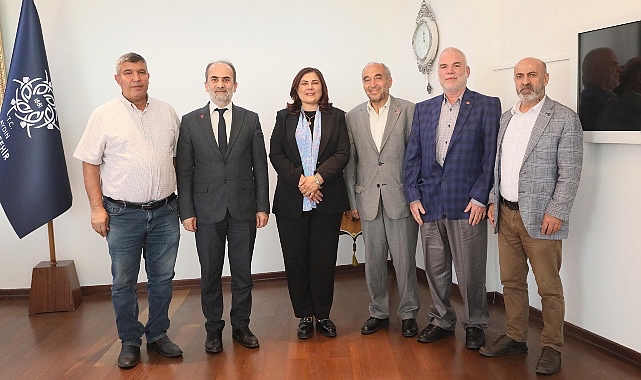 Saadet Partisi Aydın İl Başkanı Fatih Karahan Aydın Büyükşehir Belediye Başkanı Özlem Çerçioğlu'na nezaket ziyaretinde bulundu
