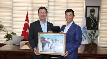 Başkan Aras Marmaris Belediye Başkanı Acar Ünlü'yü Ziyarette Konuştu; “Hiç Kimse Kaçak Yapım Legalleşecek Ümidinde Olmamalı"