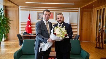 Ekrem İmamoğlu, Arnavutköy Belediye Başkanı Mustafa Candaroğlu'na tebrik ziyaretinde bulundu