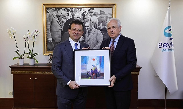 Ekrem İmamoğlu, Beykoz Belediye Başkanı Alaattin Köseler'e tebrik ziyaretinde bulundu