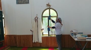 Kurban Bayramı öncesi camilerde temizlik